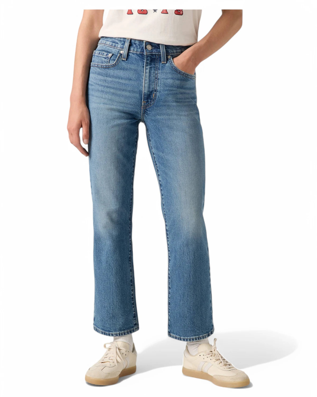 Jeans Donna Levi’s 725™ Kick Boot Vita Alta - Kick Start Blu-Jeans-LEVI'S-Vittorio Citro Boutique