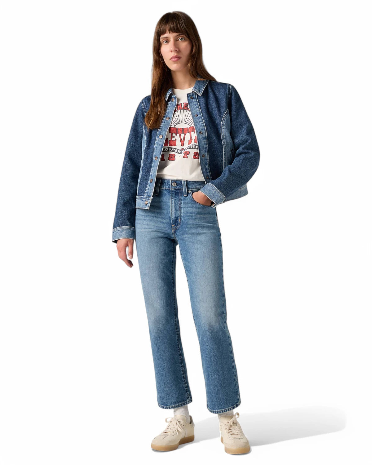 Jeans Donna Levi’s 725™ Kick Boot Vita Alta - Kick Start Blu-Jeans-LEVI'S-Vittorio Citro Boutique