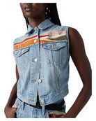 Gilet Xs Ricamato in Denim-LEVI'S-Gilet-Vittorio Citro Boutique