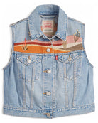 Gilet Xs Ricamato in Denim-LEVI'S-Gilet-Vittorio Citro Boutique