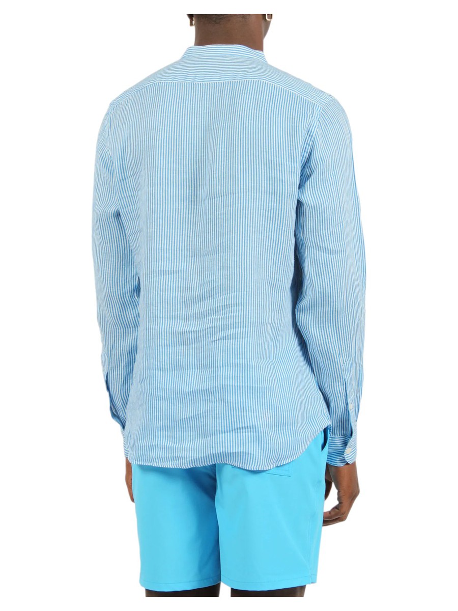 Camicia a Righe in Lino "Naxos"-Mc2 Saint Barth-Camicie-Vittorio Citro Boutique