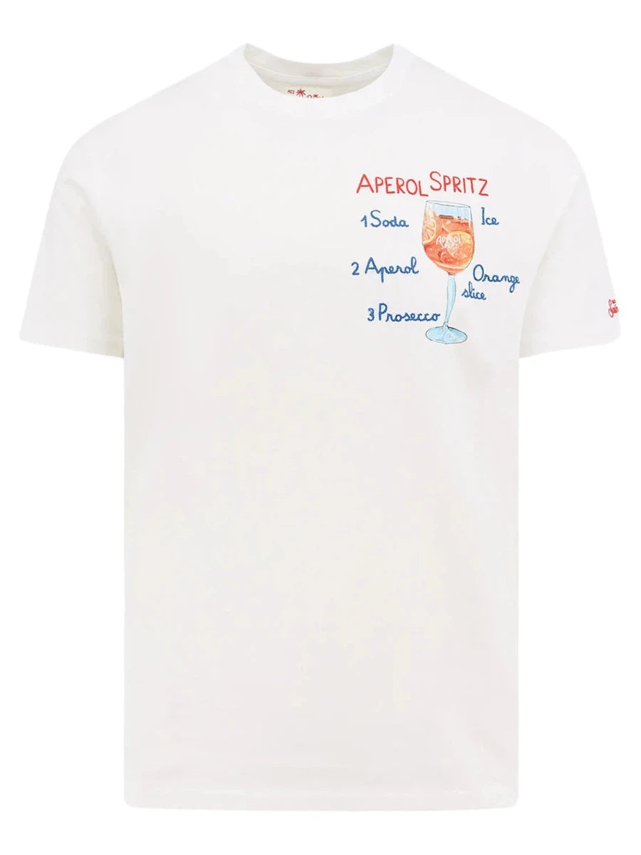 T-Shirt da Uomo Edizione Speciale Aperol-Mc2 Saint Barth-T-shirt-Vittorio Citro Boutique