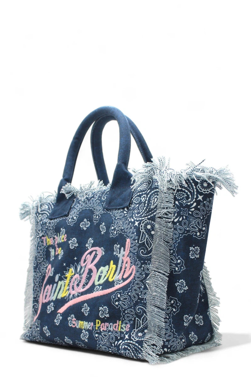 Borsa Vanity in canvas Bandana-Mc2 Saint Barth-Borse a spalla-Vittorio Citro Boutique