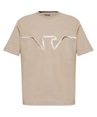 T-shirt in jersey heavy con ricamo logo a rilievo ASV-T-shirt-Emporio Armani-Vittorio Citro Boutique