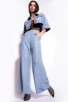 PANTALONI WIDE-LEG DENIM LYOCELL-Pinko-Jeans-Vittorio Citro Boutique