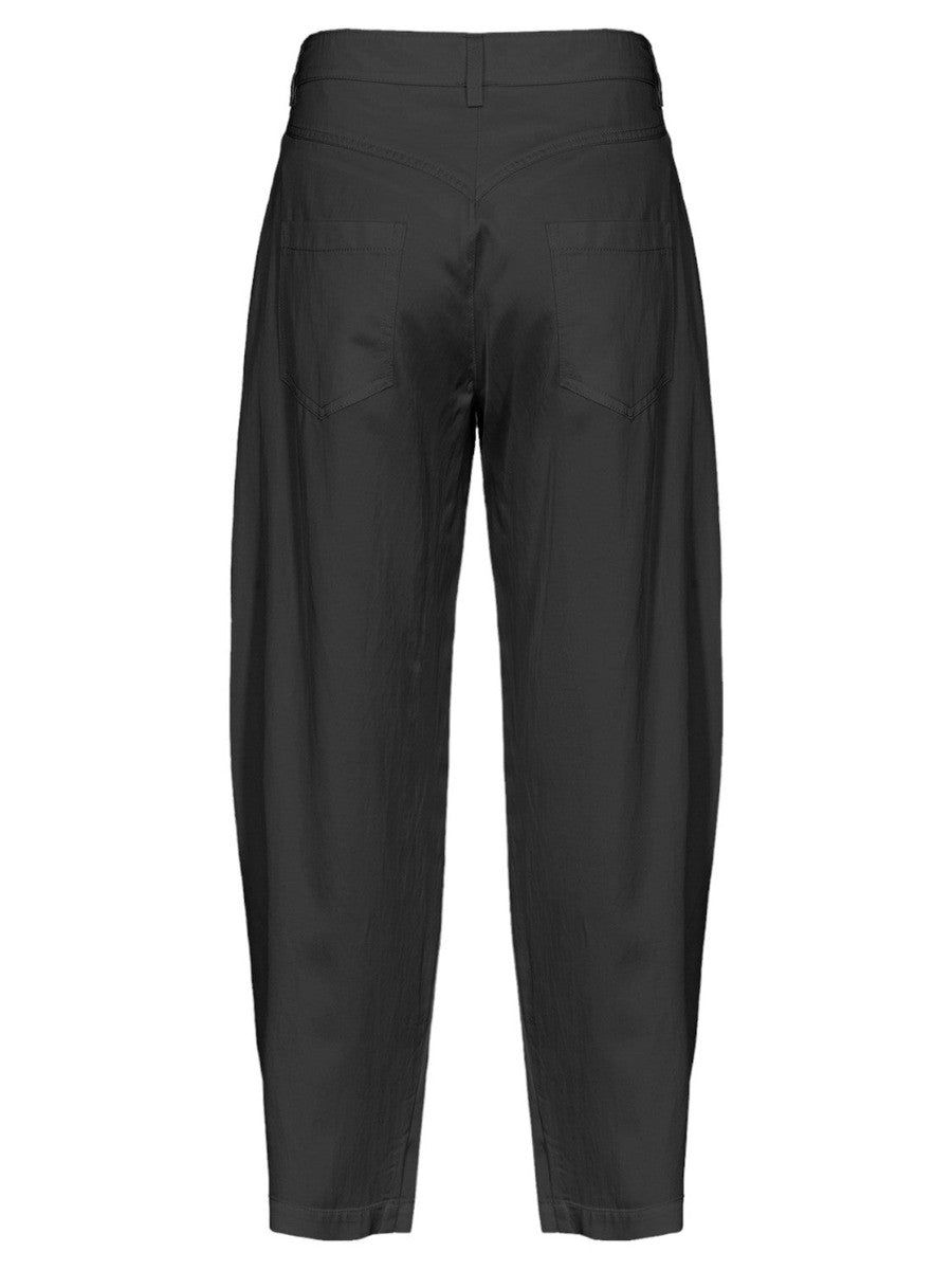 Pantaloni "Pollock" Barrel Leg in Satin-Pinko-Pantaloni-Vittorio Citro Boutique