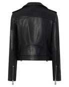 Giacca Biker in Morbida Nappa con Zip Asimmetrica-Pinko-Giacche-Vittorio Citro Boutique