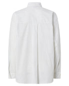 Camicia Oversize in Popeline di Cotone a Righe Sottili-Pinko-Camicie-Vittorio Citro Boutique