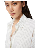 Camicia Oversize in Popeline di Cotone a Righe Sottili-Pinko-Camicie-Vittorio Citro Boutique