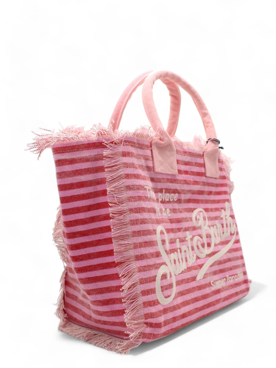 Borsa Vanity Righe Rosa-Mc2 Saint Barth-Borse a spalla-Vittorio Citro Boutique