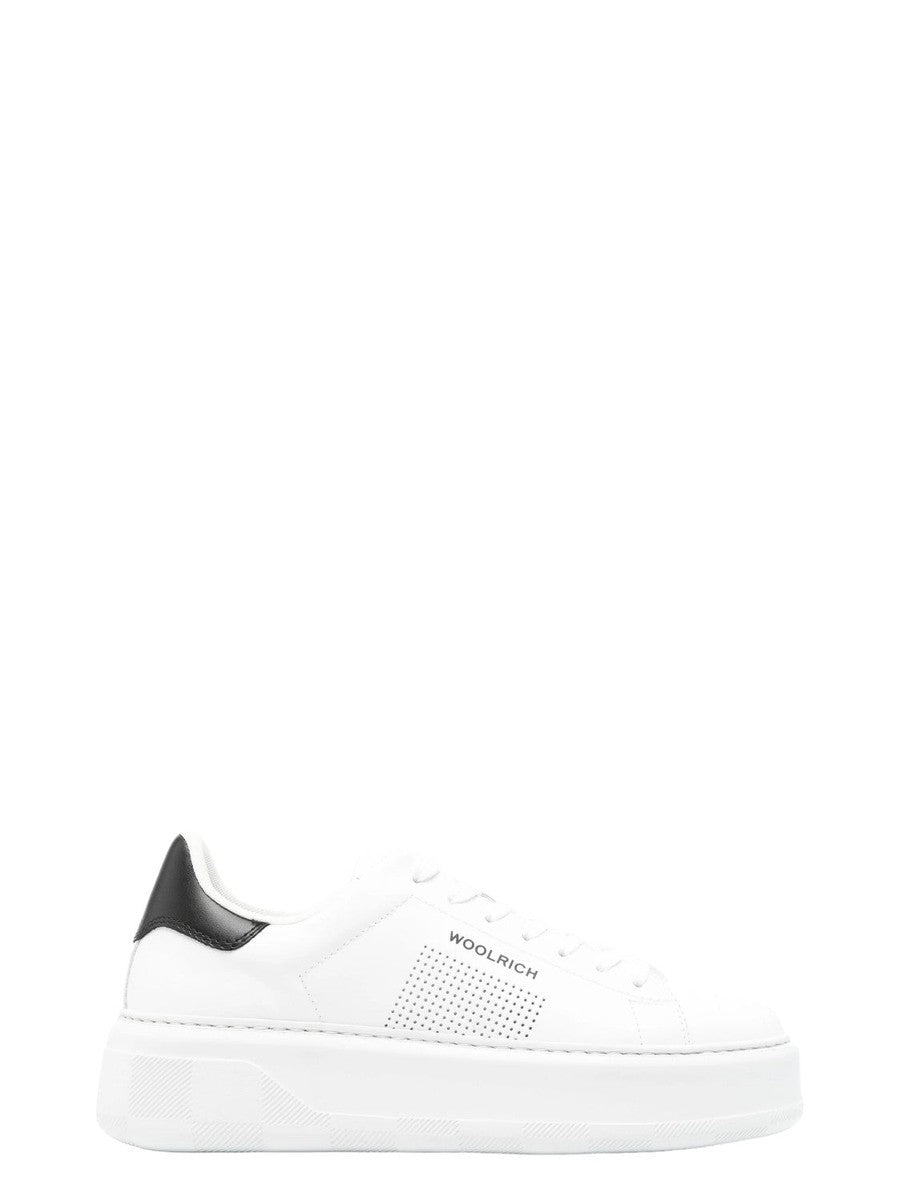 Sneakers Chunky Court in Pelle con Microforature-Woolrich-Sneakers-Vittorio Citro Boutique