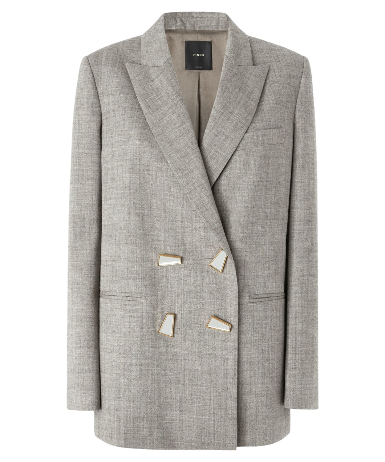 Blazer Doppiopetto Elice in Lana Grigio-Pinko-Giacche-Vittorio Citro Boutique