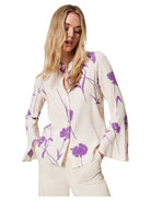 Camicia in crepe a fiori-Twinset-Camicie-Vittorio Citro Boutique