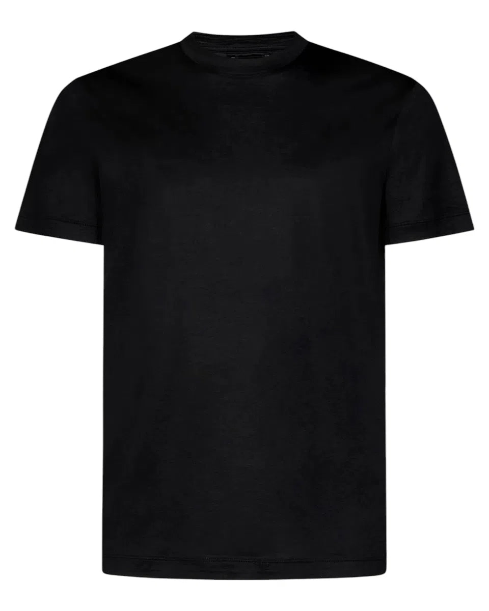 T-shirt in Lyocell e Cotone con Logo-T-shirt-Emporio Armani-Vittorio Citro Boutique