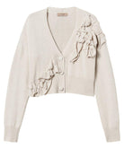 Cardigan con Volant in Misto Lana-Twinset-Maglieria-Vittorio Citro Boutique