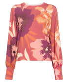 Maglione a Fiori Twinset Arancione/Multicolore-Twinset-Maglieria-Vittorio Citro Boutique