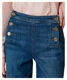 Jeans Flared Twinset con Bottoni Décor-Twinset-Jeans-Vittorio Citro Boutique