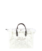 Borsa Tote Vanity Mini Bianca con Maglia Intrecciata-Mc2 Saint Barth-Borse a mano-Vittorio Citro Boutique