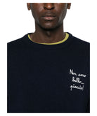 Maglione Heron con Slogan Ricamato sul Petto-Mc2 Saint Barth-Maglieria-Vittorio Citro Boutique