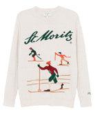 Maglione St Moritz Skier Bianco Effetto Melange con Intarsio-Mc2 Saint Barth-Maglieria-Vittorio Citro Boutique