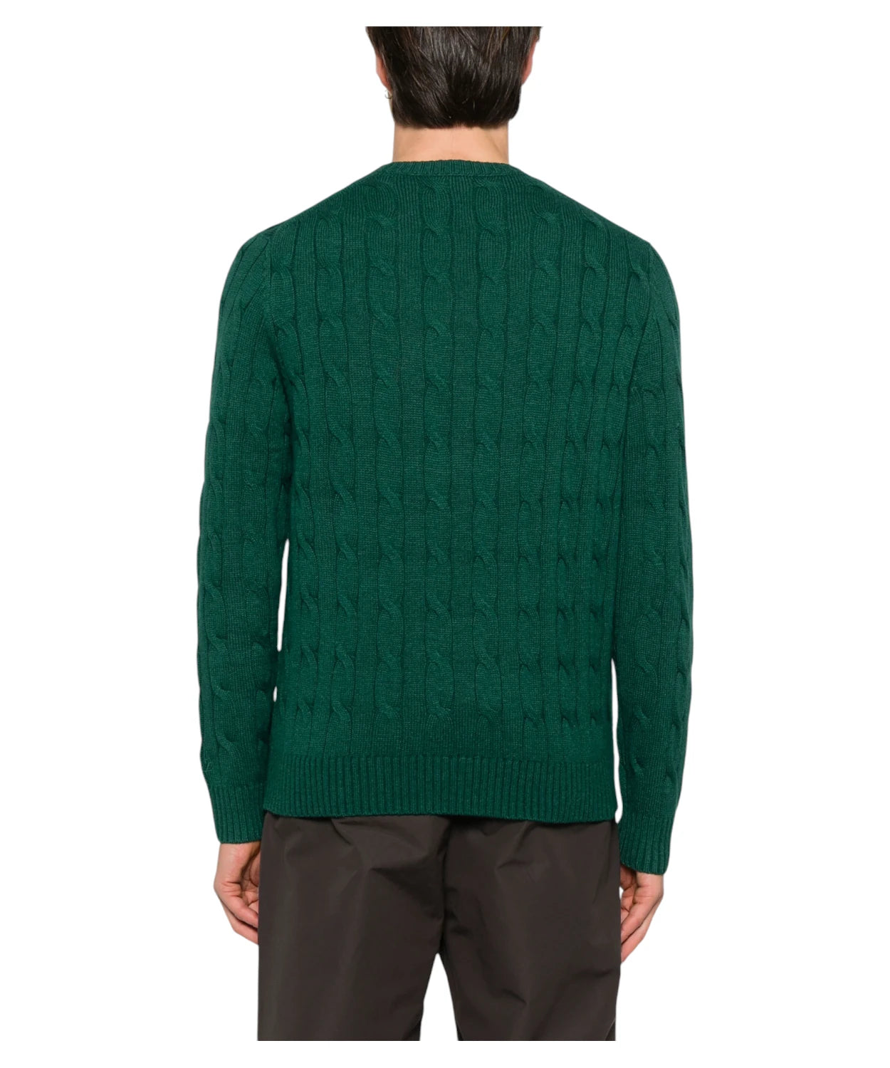 Maglione Girocollo Regent in Misto Cashmere Verde-Mc2 Saint Barth-Maglieria-Vittorio Citro Boutique