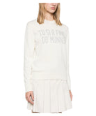 Maglione New Queen Bianco in Lana con Dettagli Lurex-Mc2 Saint Barth-Maglieria-Vittorio Citro Boutique