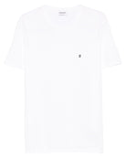 T-shirt Regular in Jersey Fiammato con Logo D-T-shirt-Dondup-Vittorio Citro Boutique