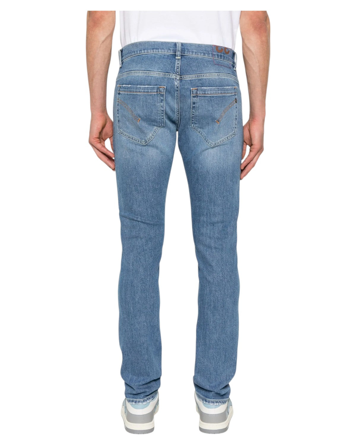 Jeans George Skinny in Denim con Effetto Vissuto-Dondup-Jeans-Vittorio Citro Boutique