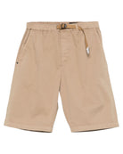 Shorts Kevin in Cotone Stretch-WHITE SAND-Shorts-Vittorio Citro Boutique