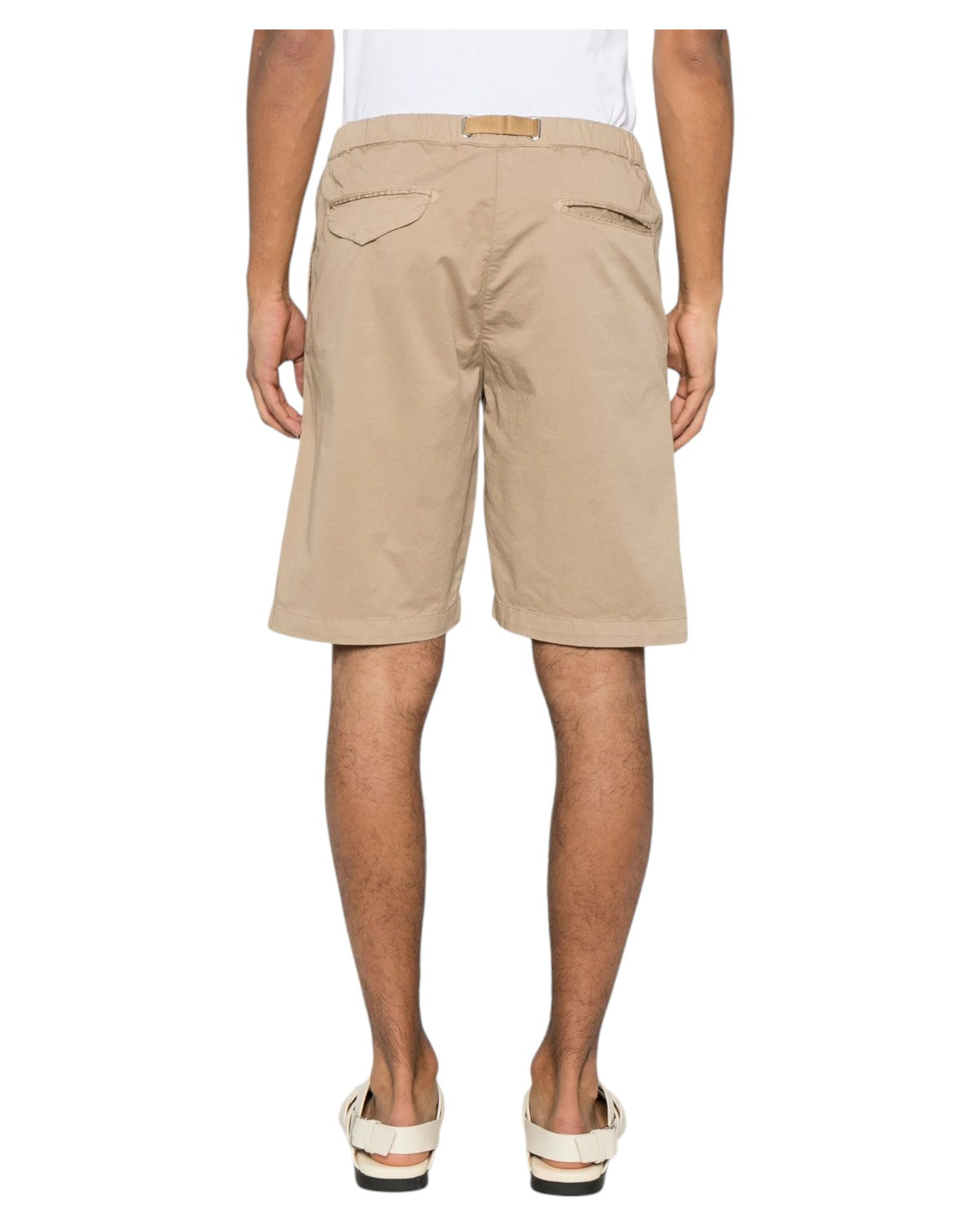 Shorts Kevin in Cotone Stretch-Shorts-WHITE SAND-Vittorio Citro Boutique