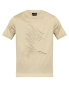 T-shirt Emporio Armani Beige con Ricamo-Emporio Armani-T-shirt-Vittorio Citro Boutique