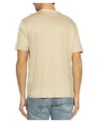 T-shirt Emporio Armani Beige con Ricamo-T-shirt-Emporio Armani-Vittorio Citro Boutique