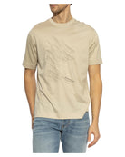 T-shirt Emporio Armani Beige con Ricamo-T-shirt-Emporio Armani-Vittorio Citro Boutique