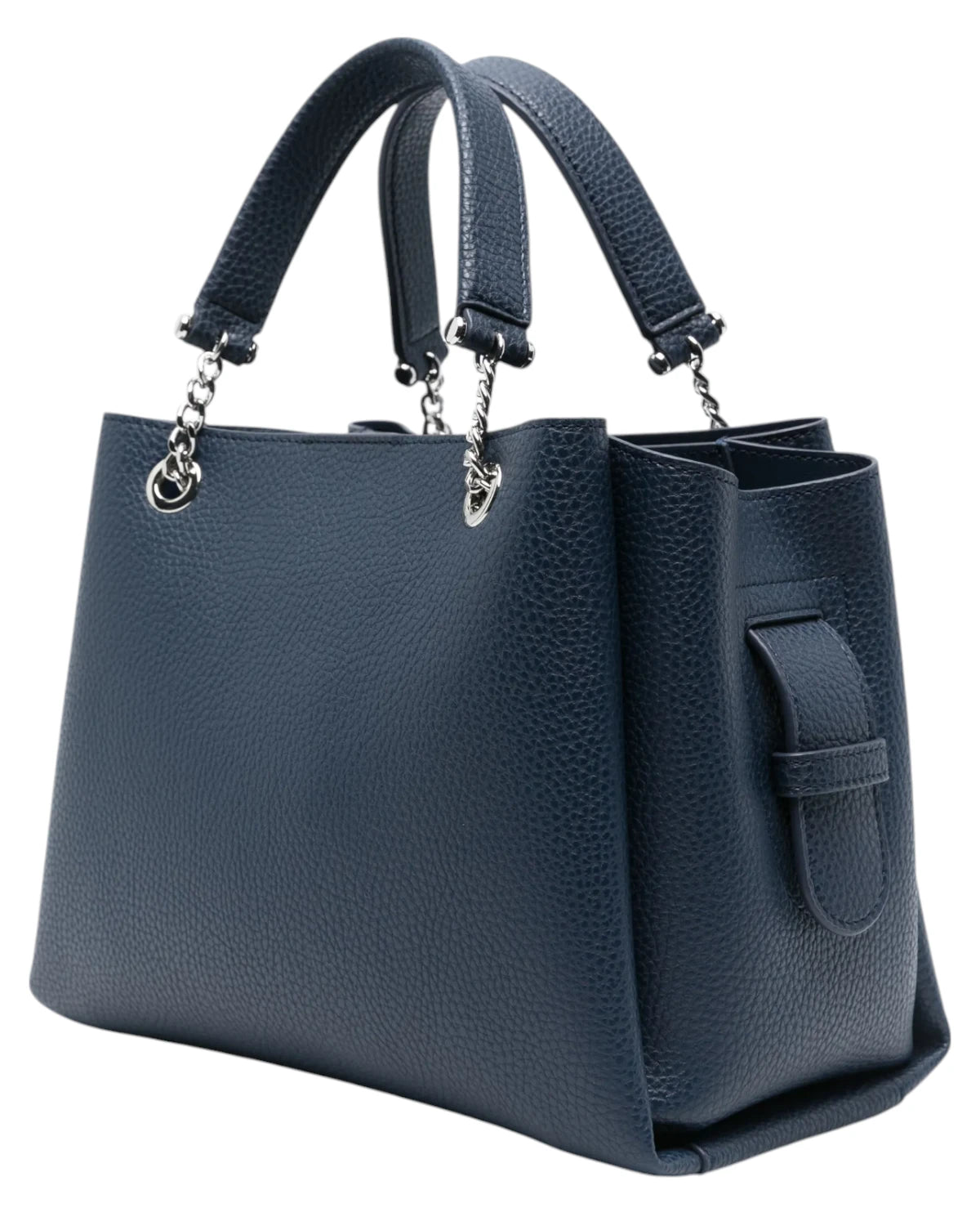 Borsa a Mano Effetto Palmellato con Charm Aquila: Eleganza Quotidiana-Borse a mano-Emporio Armani-Vittorio Citro Boutique