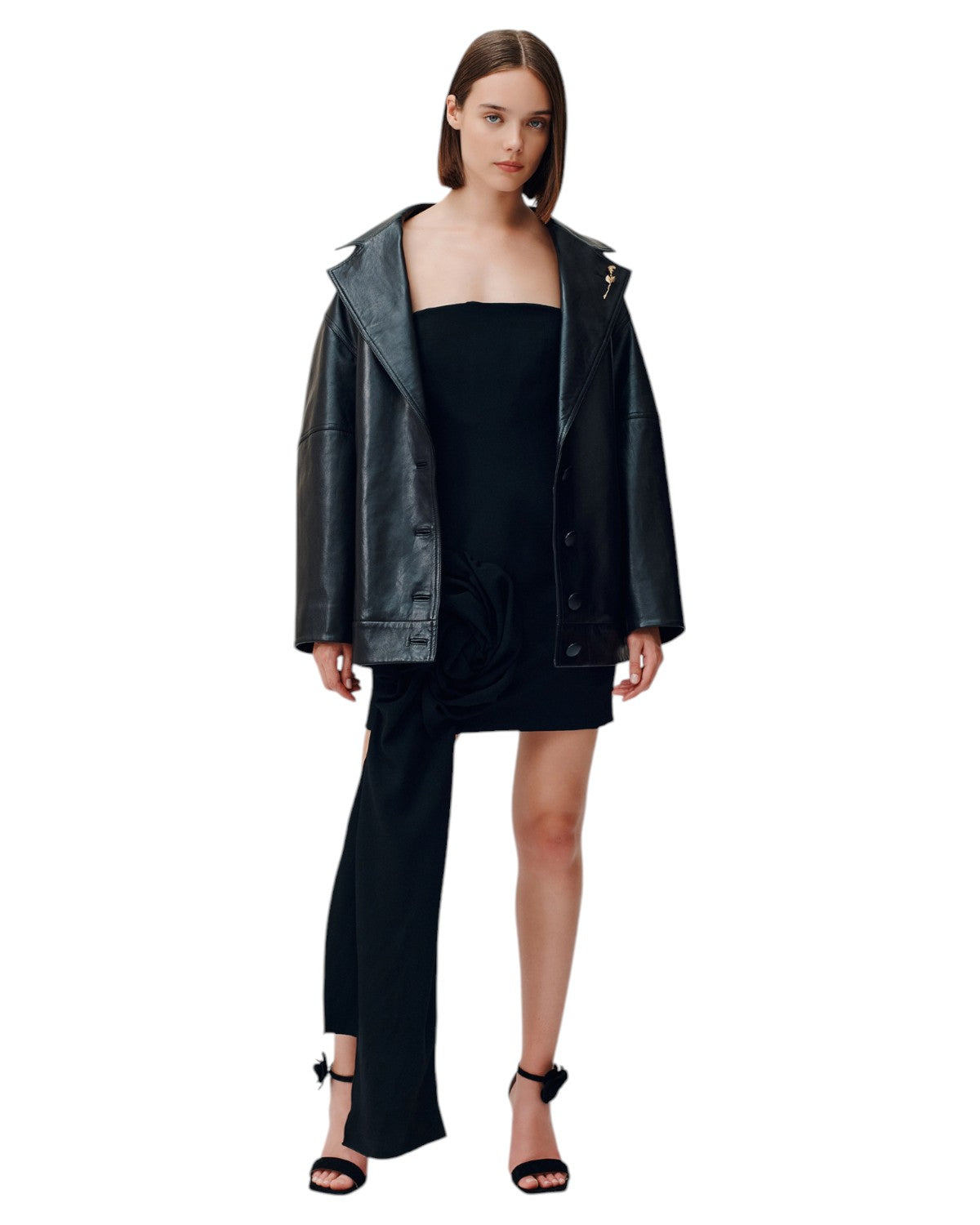 Bomber Blazer in Pelle Oversize-Marella-Giacche-Vittorio Citro Boutique