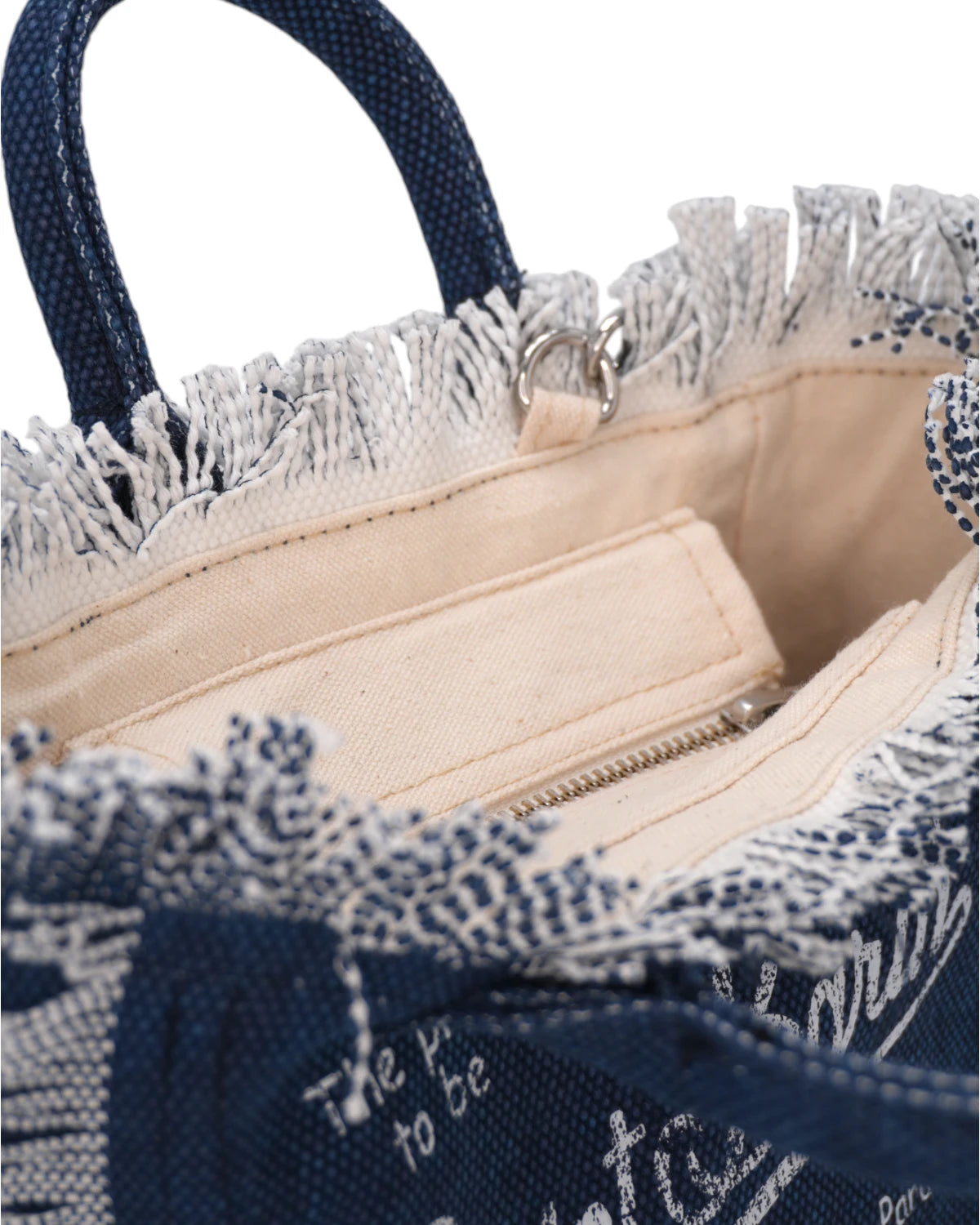 Borsa Mini Vanity in Tela di Cotone Blu Jeans-Mc2 Saint Barth-Borse a mano-Vittorio Citro Boutique