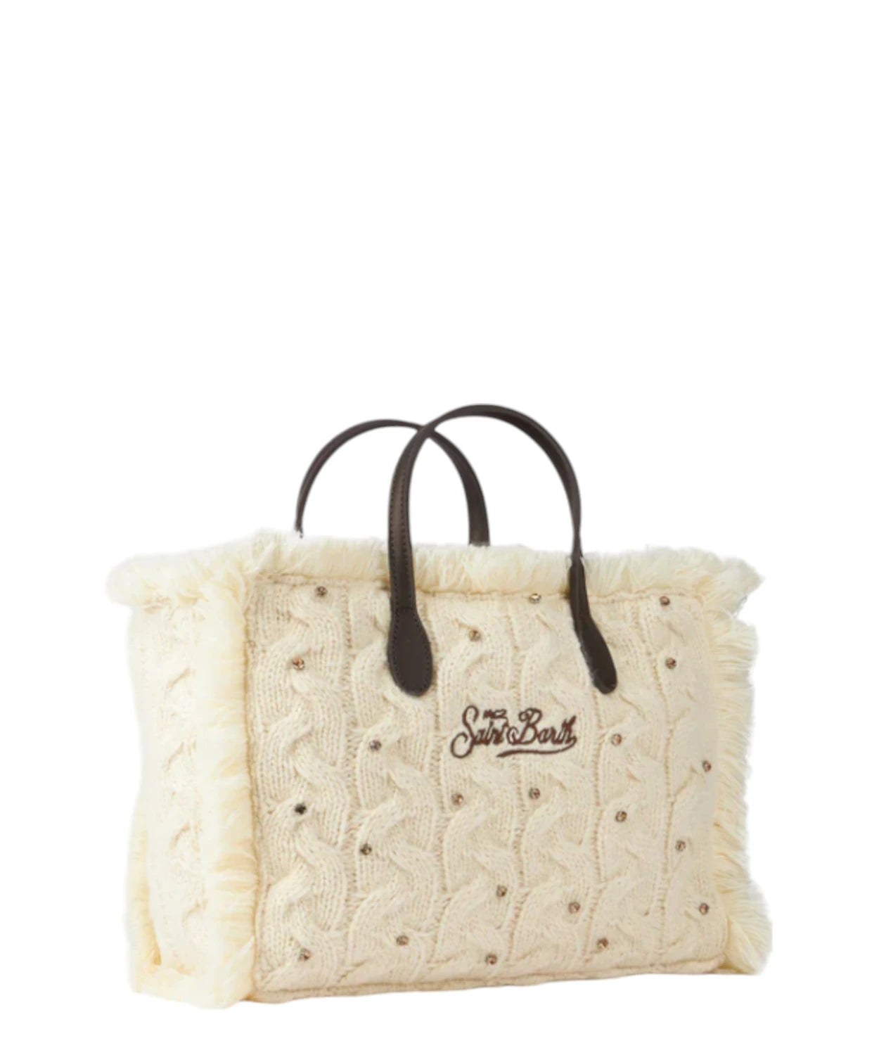 Borsa Colette Tricot con Strass Saint Barth-Mc2 Saint Barth-Borse a mano-Vittorio Citro Boutique