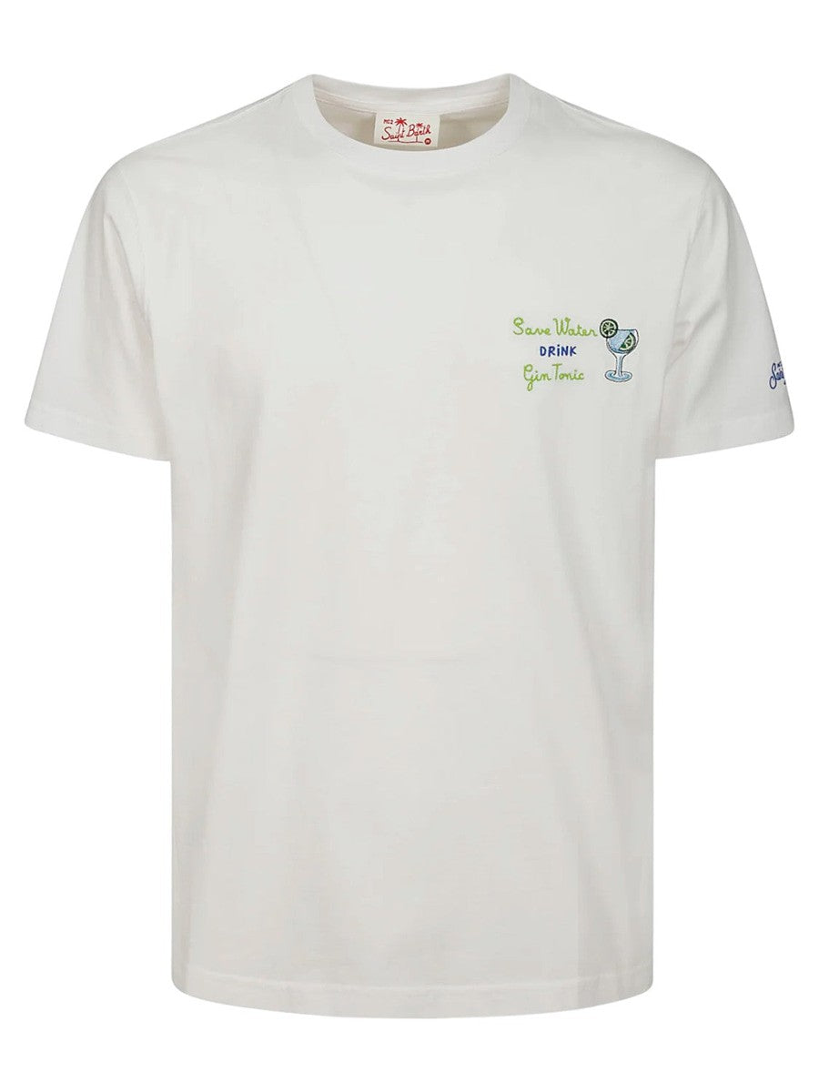 T-Shirt "Saint Barth Drink Gin Tonic"-Mc2 Saint Barth-T-shirt-Vittorio Citro Boutique