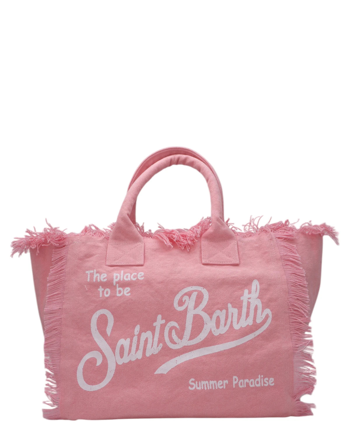 Borsa Tote Vanity in Tela di Cotone Rosa-Borse a mano-Mc2 Saint Barth-Vittorio Citro Boutique