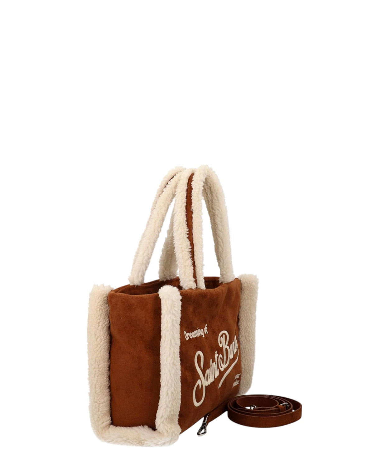 Borsa Soft Bag Shearling Beige-Mc2 Saint Barth-Borse a mano-Vittorio Citro Boutique