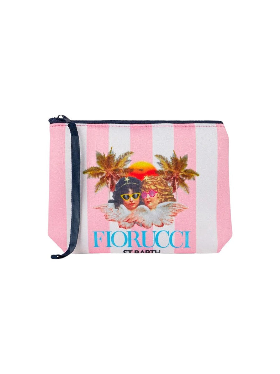 Pochette in scuba Fiorucci a righe Aline | EDIZIONE SPECIALE FIORUCCI-Mc2 Saint Barth-Pochette-Vittorio Citro Boutique