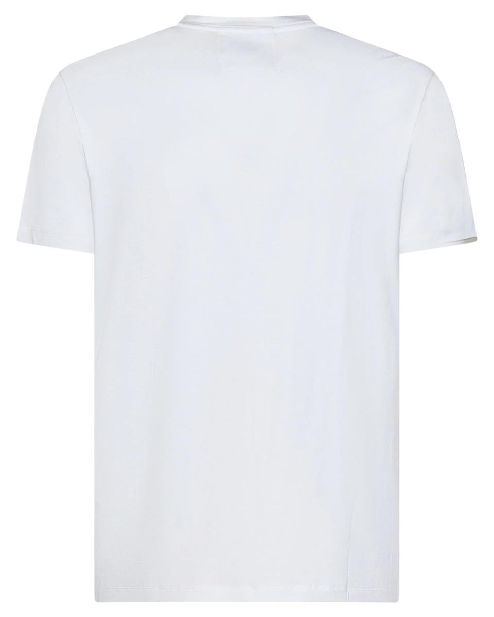 T-shirt in jersey stretch di viscosa con logo Aquila sul fondo.-T-shirt-Emporio Armani-Vittorio Citro Boutique