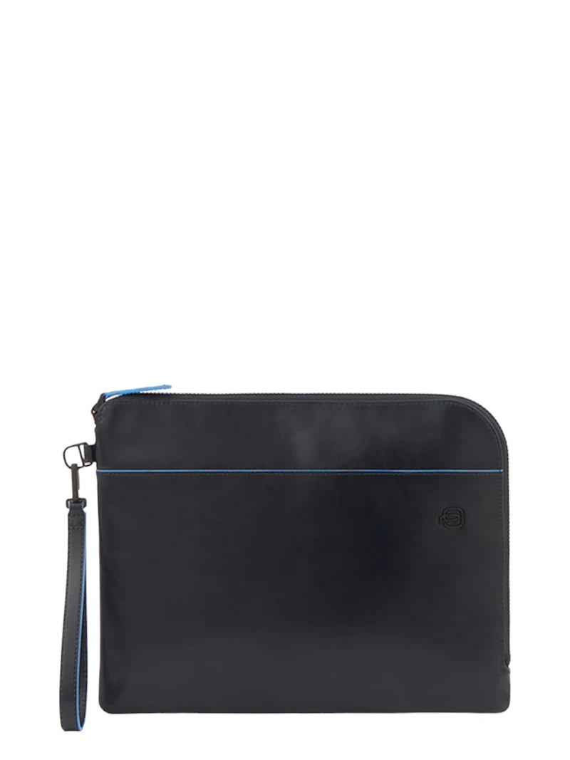 Pochette Porta iPad® Blue Square in Pelle-Piquadro-Pochette-Vittorio Citro Boutique