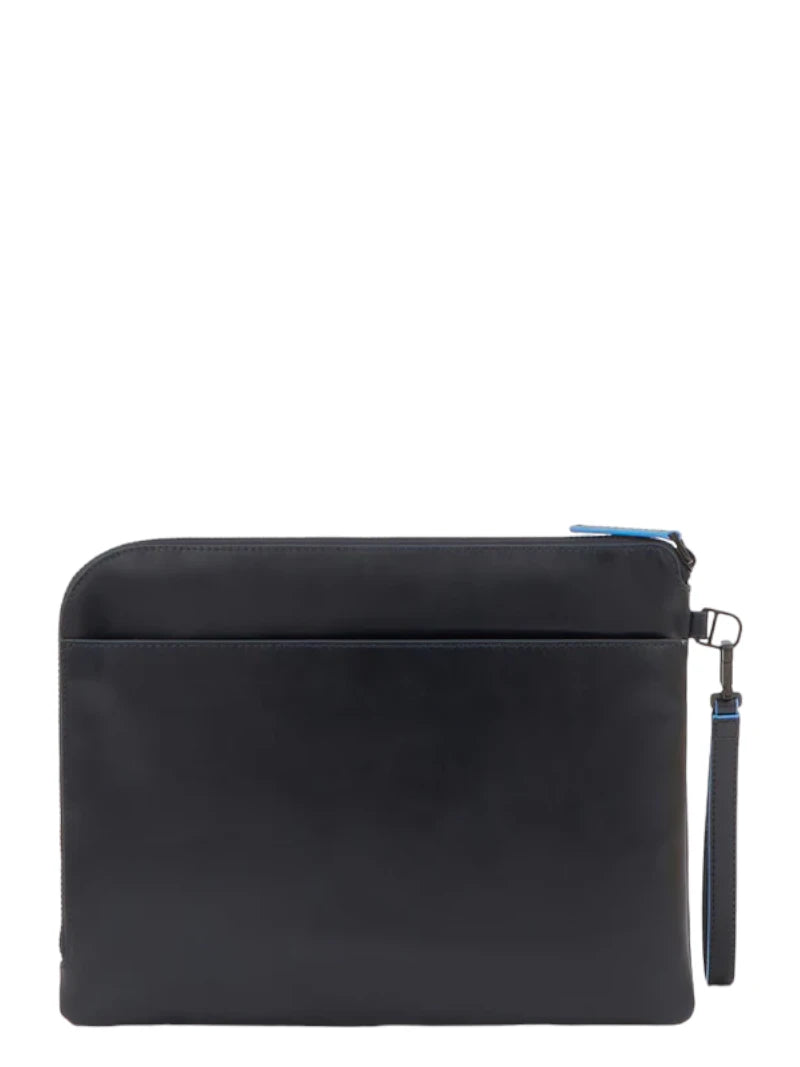 Pochette Porta iPad® Blue Square in Pelle-Piquadro-Pochette-Vittorio Citro Boutique