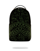 GLOW IN DARK INTERGALACTIC DOODLES DLXS BACKPACK-Sprayground-Zaini-Vittorio Citro Boutique