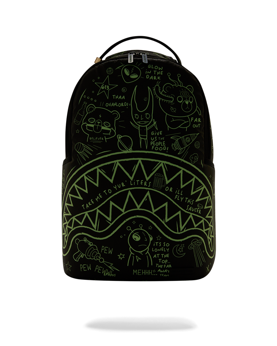 GLOW IN DARK INTERGALACTIC DOODLES DLXS BACKPACK-Sprayground-Zaini-Vittorio Citro Boutique