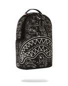 GLOW IN DARK INTERGALACTIC DOODLES DLXS BACKPACK-Sprayground-Zaini-Vittorio Citro Boutique