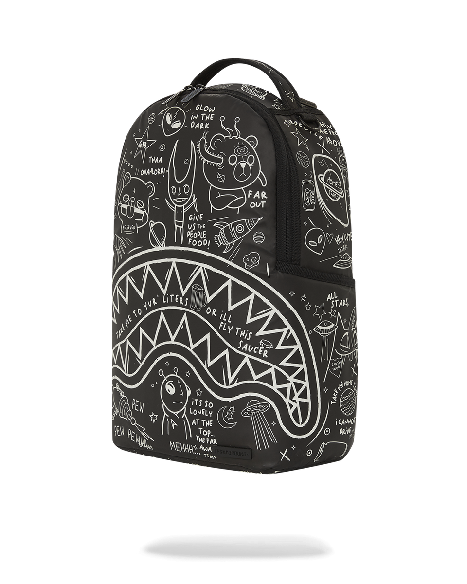 GLOW IN DARK INTERGALACTIC DOODLES DLXS BACKPACK-Sprayground-Zaini-Vittorio Citro Boutique