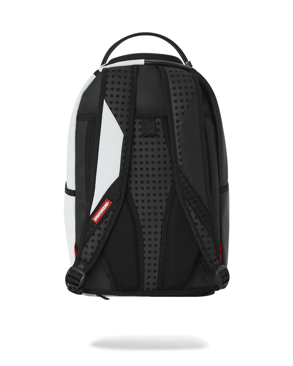 SHARK CENTRAL 2.0 SPLIT BLACK WHITE BACKPACK-Sprayground-Zaini-Vittorio Citro Boutique