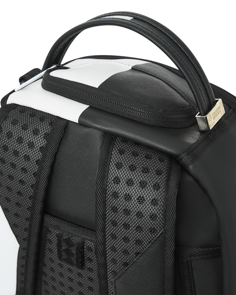 SHARK CENTRAL 2.0 SPLIT BLACK WHITE BACKPACK-Sprayground-Zaini-Vittorio Citro Boutique